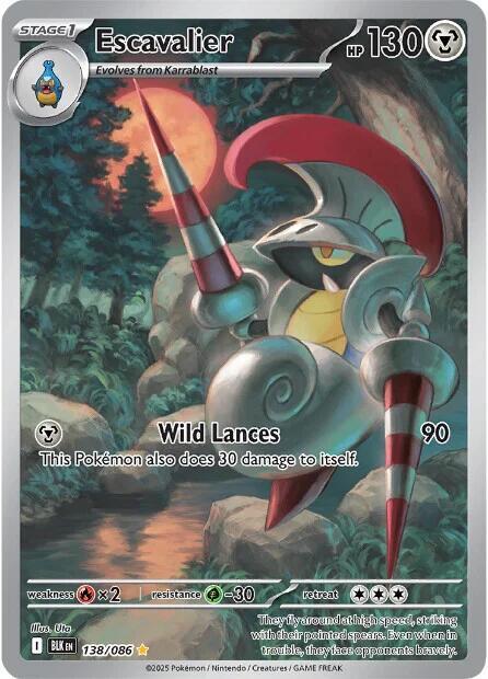 Escavalier 138/086 Holofoil SV: Black Bolt