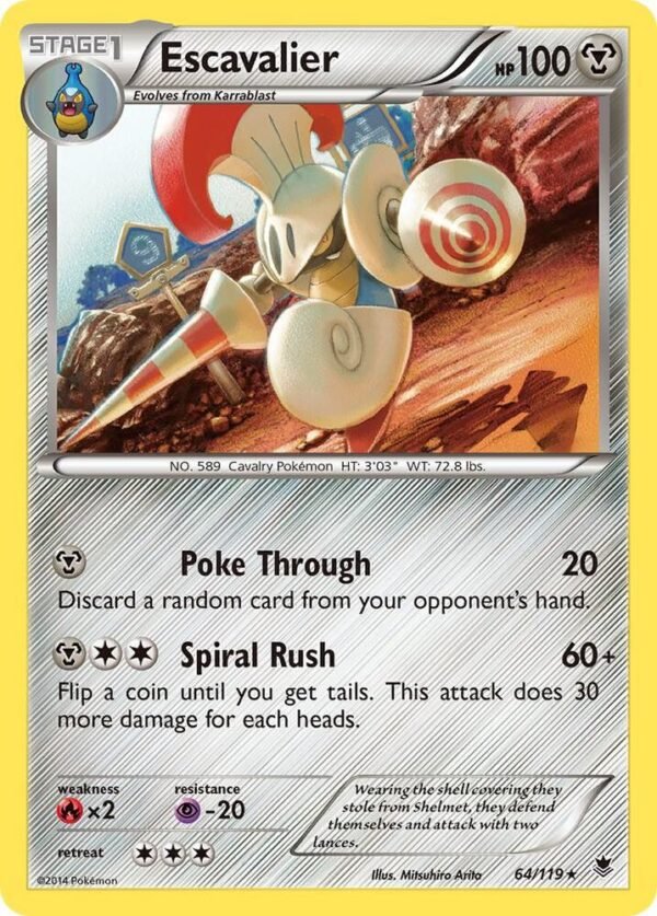 Escavalier 64/119 Reverse Holofoil XY – Phantom Forces