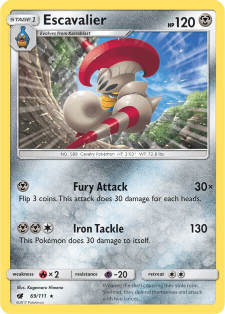 Escavalier 69/111 Normal SM – Crimson Invasion