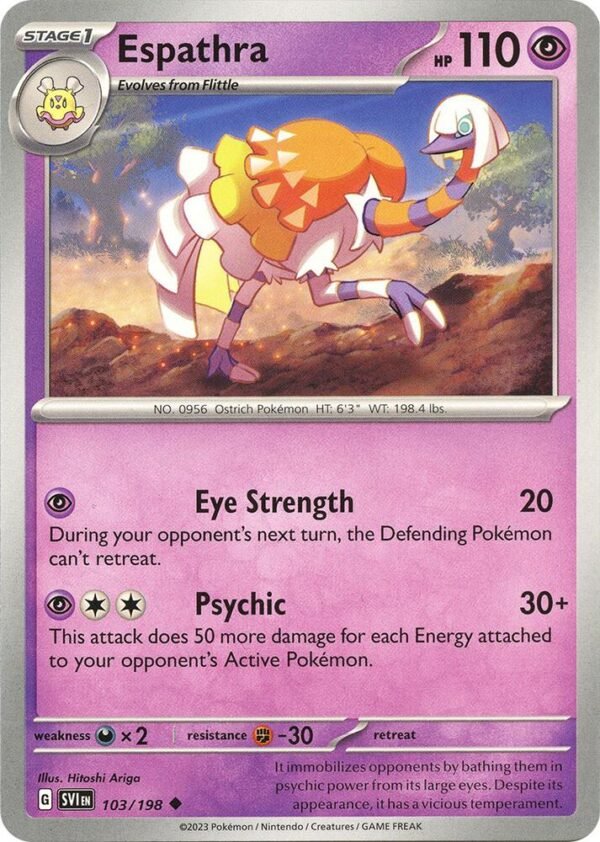 Espathra 103/198 Normal SV01: Scarlet & Violet Base Set