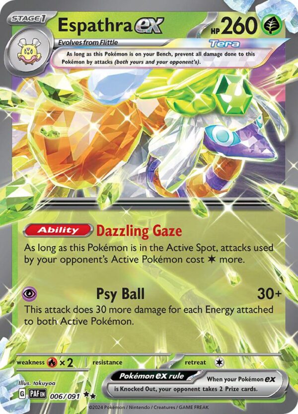 Espathra ex 006/091 Holofoil SV: Paldean Fates