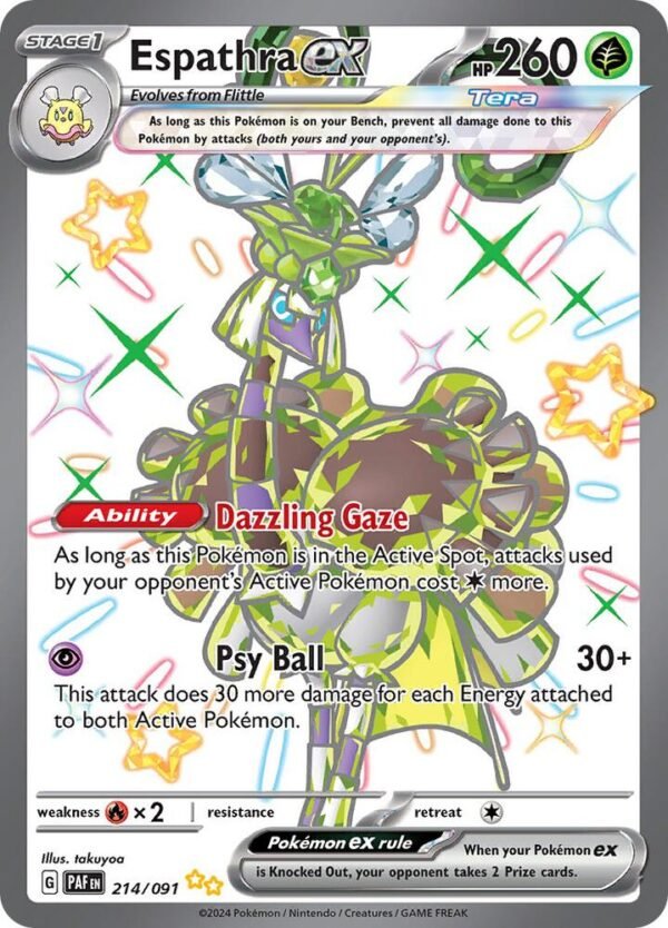 Espathra ex 214/091 Holofoil SV: Paldean Fates
