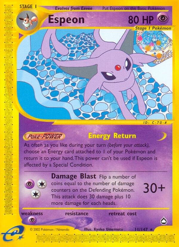 Espeon 011/147 Normal Aquapolis