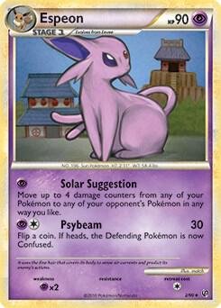 Espeon 2/90 (HGSS Undaunted) 002/090 Normal Deck Exclusives