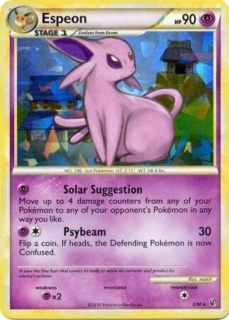 Espeon 2/90 (HGSS Undaunted – Cracked Ice Holo) 002/090 Holofoil Deck Exclusives
