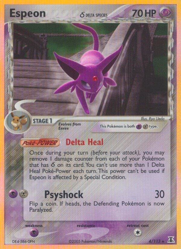 Espeon (Delta Species) 4/113 Reverse Holofoil Delta Species