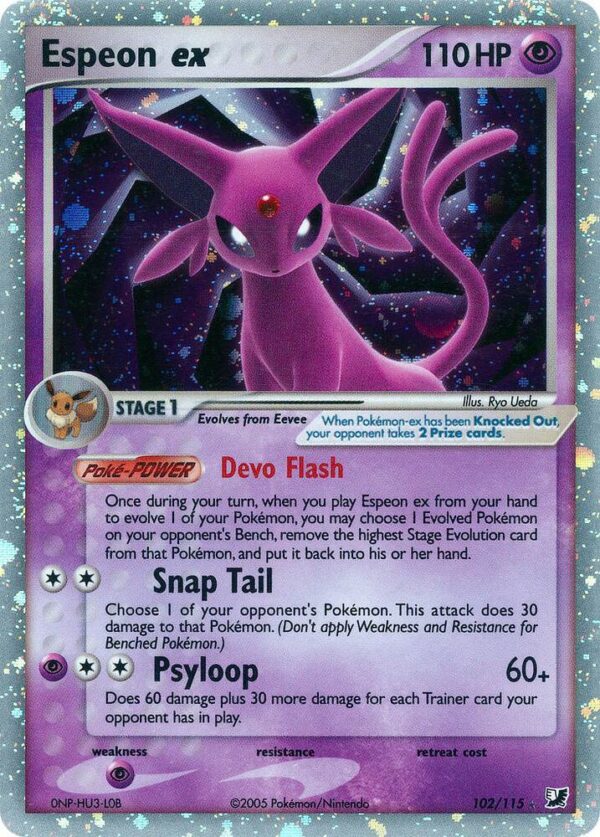 Espeon ex 102/115 Holofoil Unseen Forces Espeon ex 102/115 Holofoil Unseen Forces