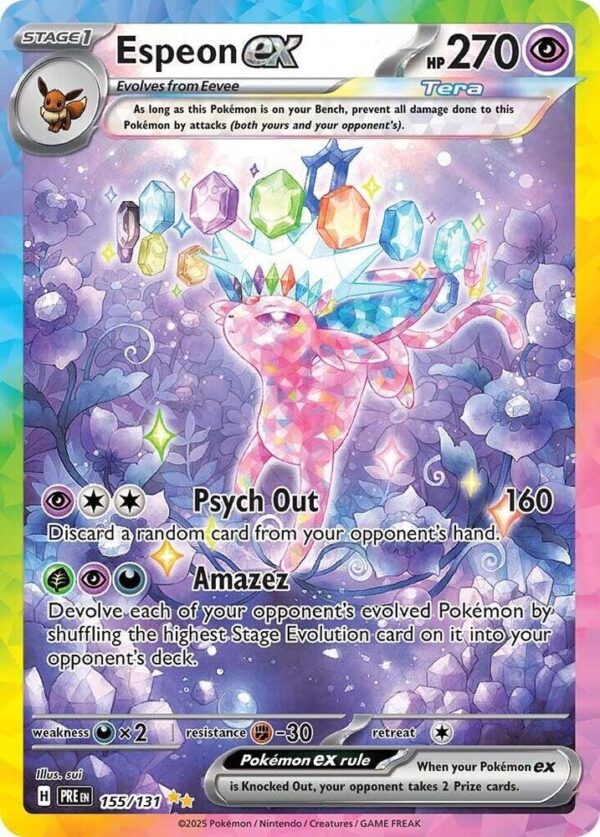 Espeon ex 155/131 Holofoil SV: Prismatic Evolutions