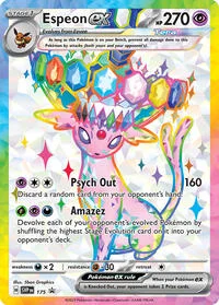 Espeon ex | 175 | SVP 175 | Holofoil | SV: Scarlet & Violet Promo Cards Espeon ex | 175 | SVP 175 | Holofoil | SV: Scarlet & Violet Promo Cards