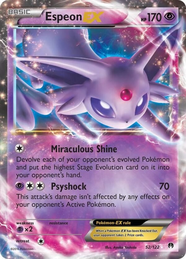 Espeon EX 52/122 Holofoil XY – BREAKpoint Espeon EX 52/122 Holofoil XY – BREAKpoint