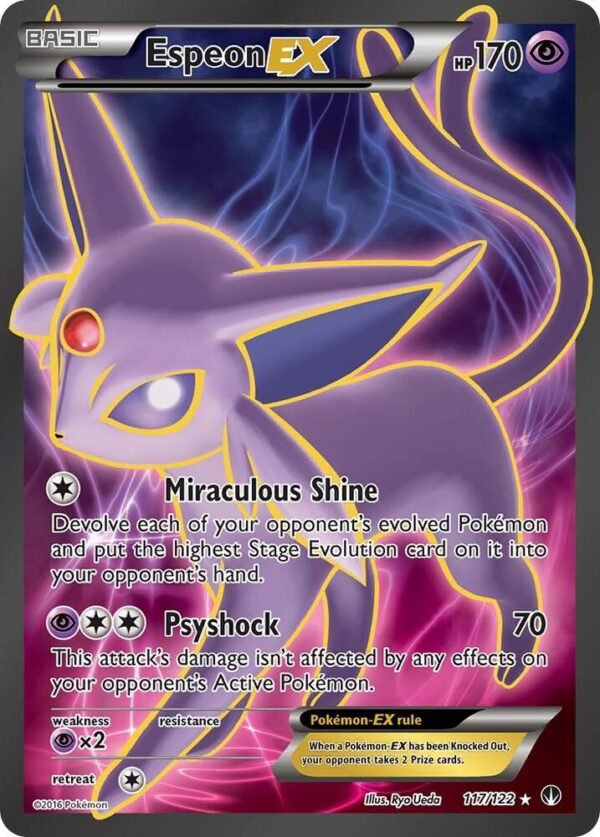 Espeon EX (Full Art) 117/122 Holofoil XY – BREAKpoint Espeon EX (Full Art) 117/122 Holofoil XY – BREAKpoint