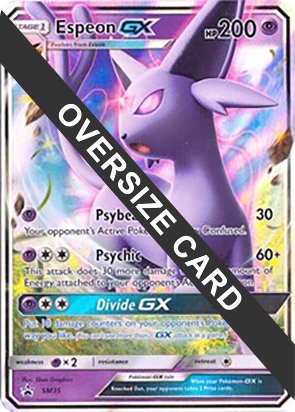 Espeon GX SM35 (SM Black Star Promos) Holofoil Jumbo Cards Espeon GX SM35 (SM Black Star Promos) Holofoil Jumbo Cards
