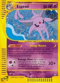 Espeon (H9) | H09/H32 | Holofoil | Aquapolis