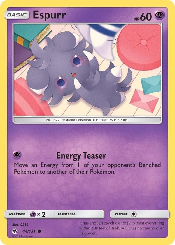 Espurr 44/131 Reverse Holofoil SM – Forbidden Light Espurr 44/131 Reverse Holofoil SM – Forbidden Light