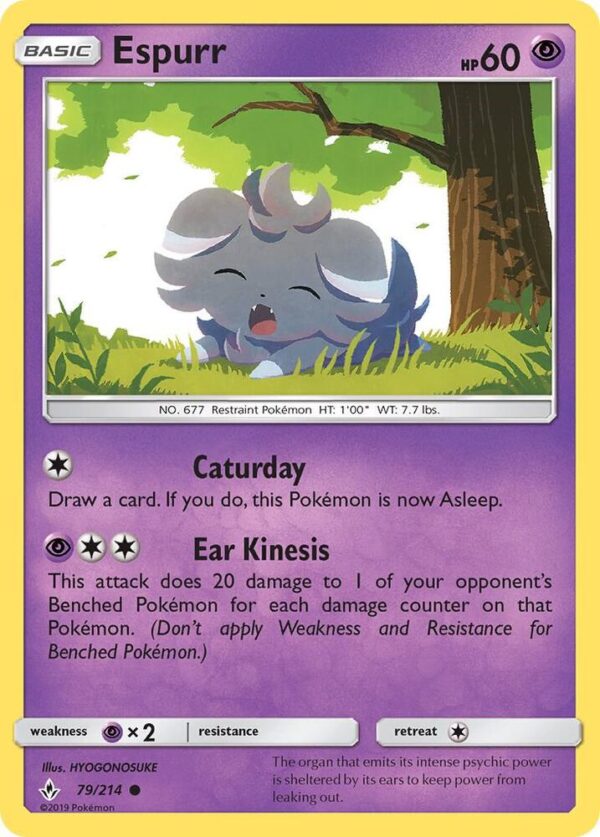 Espurr 79/214 Reverse Holofoil SM – Unbroken Bonds Espurr 79/214 Reverse Holofoil SM – Unbroken Bonds