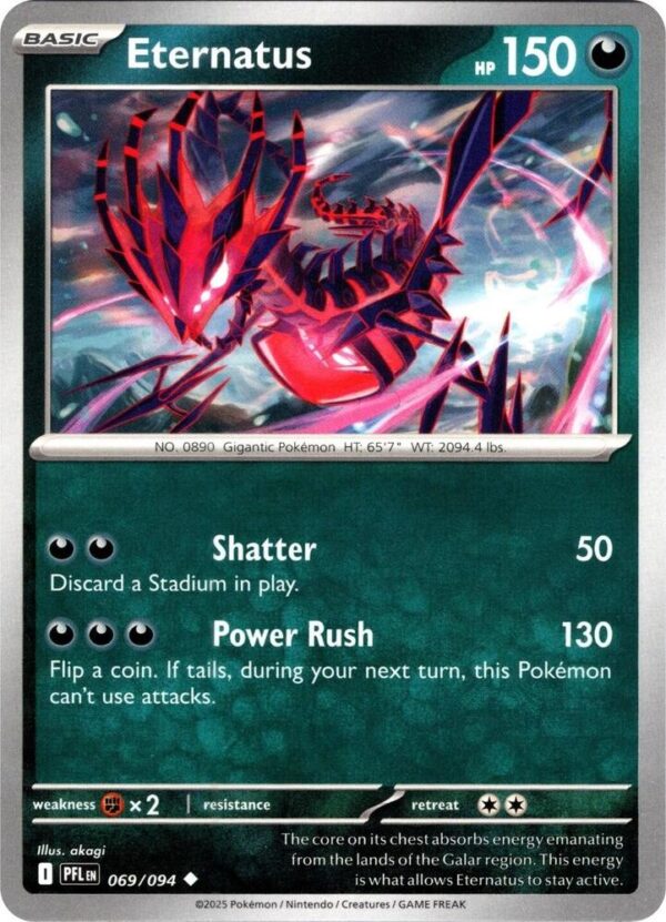 Eternatus 069/094 Reverse Holofoil ME02: Phantasmal Flames