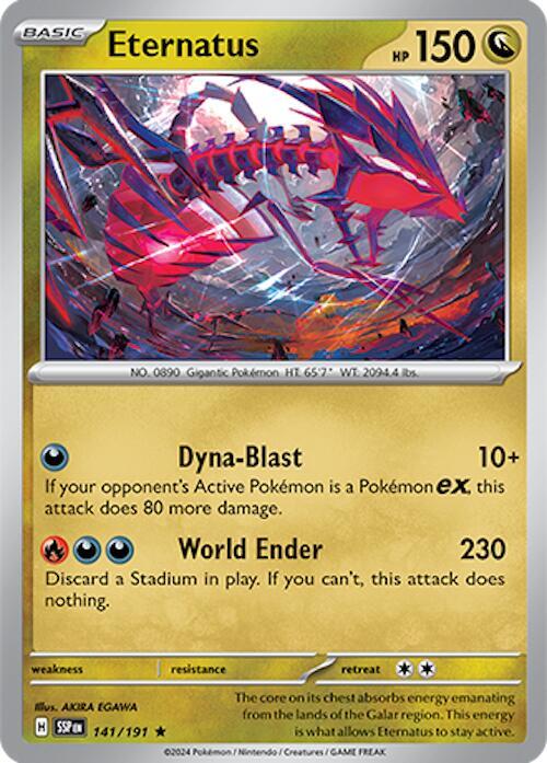 Eternatus 141/191 Holofoil SV08: Surging Sparks Eternatus 141/191 Holofoil SV08: Surging Sparks