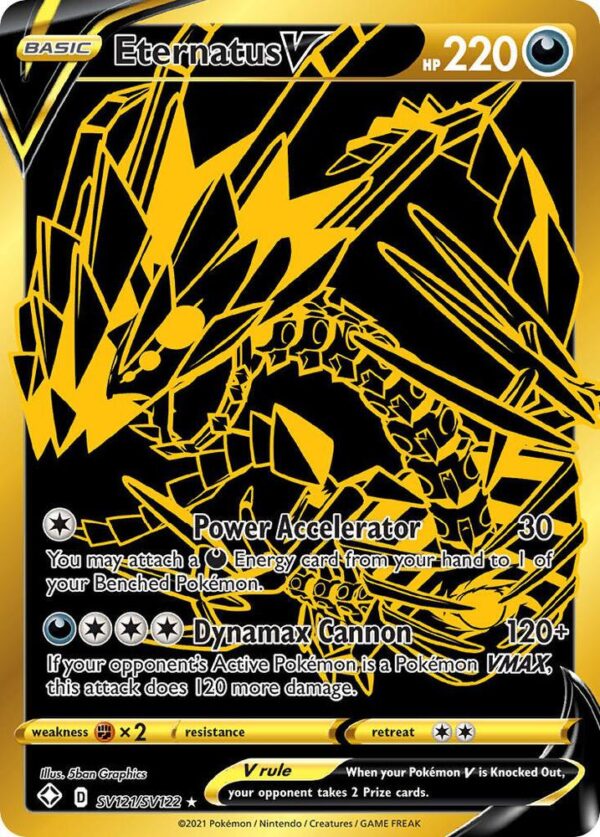 Eternatus V SV121/SV122 Holofoil Shining Fates: Shiny Vault Eternatus V SV121/SV122 Holofoil Shining Fates: Shiny Vault