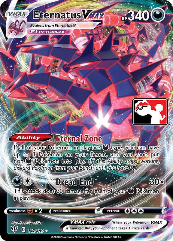 Eternatus VMAX 117/189 Holofoil Prize Pack Series Cards Eternatus VMAX 117/189 Holofoil Prize Pack Series Cards