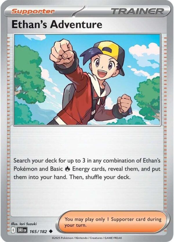 Ethan’s Adventure 165/182 Reverse Holofoil SV10: Destined Rivals