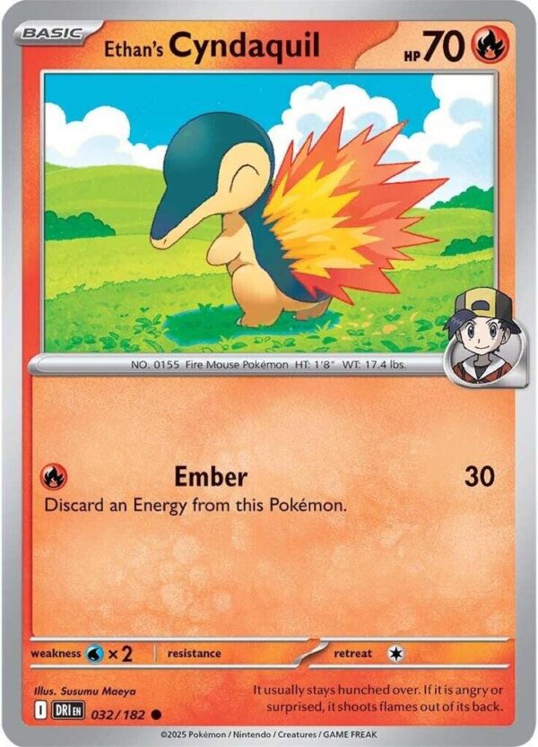 Ethan’s Cyndaquil 032/182 Normal SV10: Destined Rivals