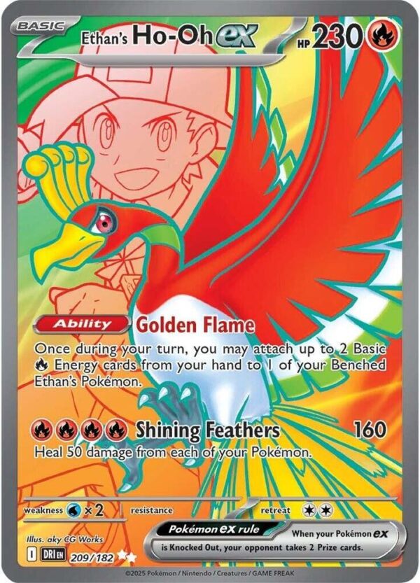 Ethan’s Ho-Oh ex 209/182 Holofoil SV10: Destined Rivals Ethan’s Ho-Oh ex 209/182 Holofoil SV10: Destined Rivals