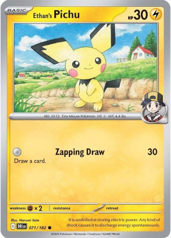 Ethan’s Pichu 071/182 Normal SV10: Destined Rivals Ethan’s Pichu 071/182 Normal SV10: Destined Rivals