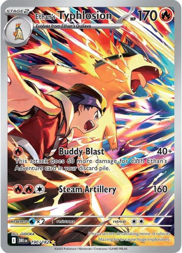 Ethan’s Typhlosion 190/182 Holofoil SV10: Destined Rivals