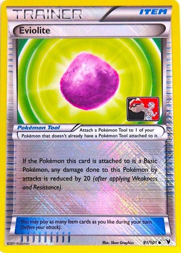 Eviolite 91/101 (Championship Promo) 091/101 Reverse Holofoil League & Championship Cards
