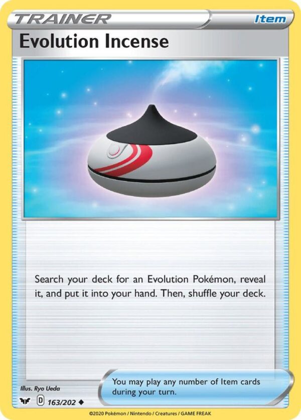Evolution Incense 163/202 Reverse Holofoil SWSH01: Sword & Shield Base Set