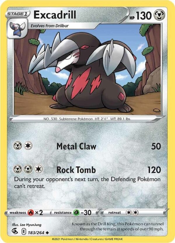 Excadrill 183/264 Normal SWSH08: Fusion Strike