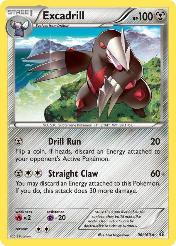 Excadrill 96/160 Reverse Holofoil XY – Primal Clash Excadrill 96/160 Reverse Holofoil XY – Primal Clash
