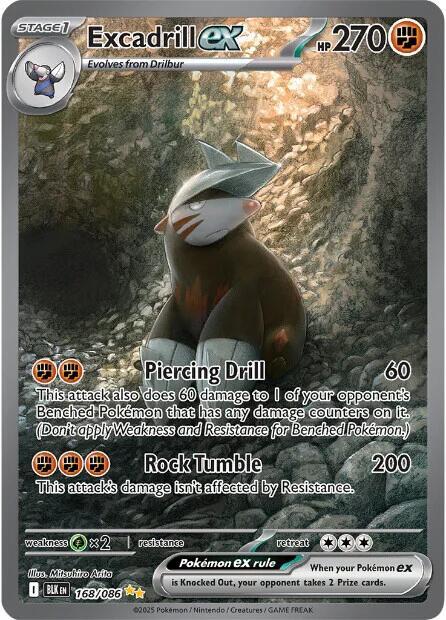 Excadrill ex 168/086 Holofoil SV: Black Bolt