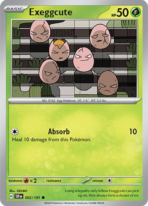 Exeggcute 002/191 Normal SV08: Surging Sparks