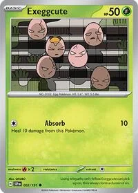 Exeggcute | 002/191 | Reverse Holofoil | SV08: Surging Sparks