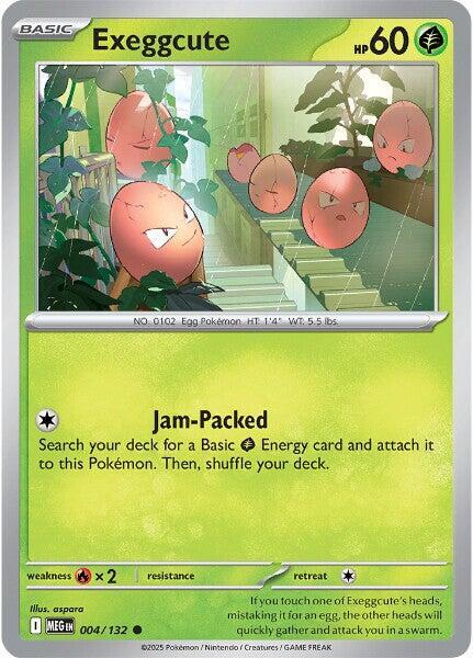 Exeggcute 004/132 Reverse Holofoil ME01: Mega Evolution