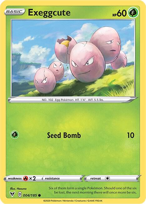 Exeggcute 004/185 Normal SWSH04: Vivid Voltage