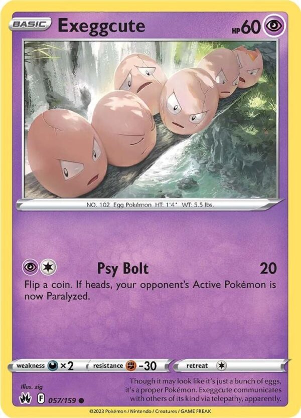 Exeggcute 057/159 Normal Crown Zenith Exeggcute 057/159 Normal Crown Zenith