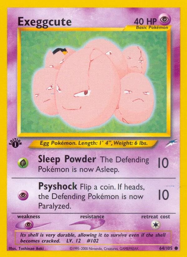 Exeggcute 064/105 1st Edition Neo Destiny