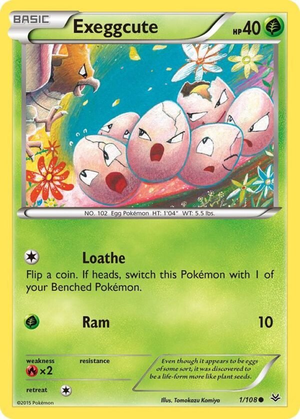 Exeggcute 1/108 Reverse Holofoil XY – Roaring Skies