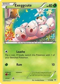 Exeggcute | 1/108 | Reverse Holofoil | XY - Roaring Skies Exeggcute | 1/108 | Reverse Holofoil | XY - Roaring Skies