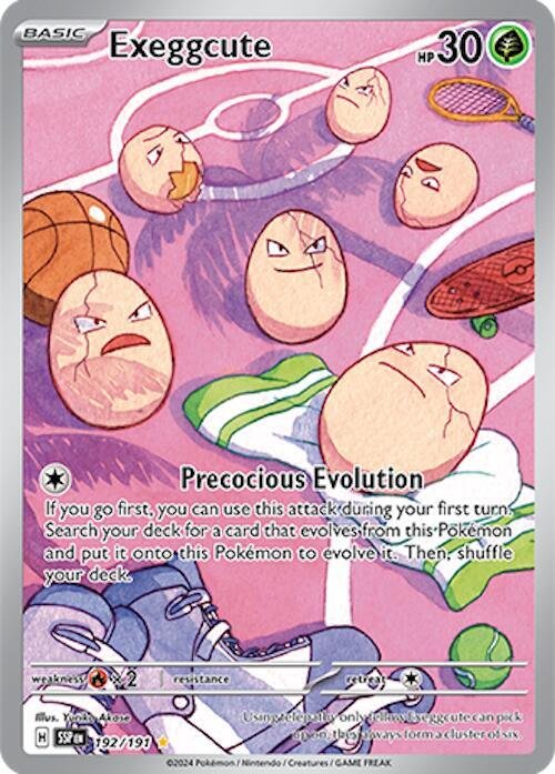 Exeggcute 192/191 Holofoil SV08: Surging Sparks Exeggcute 192/191 Holofoil SV08: Surging Sparks