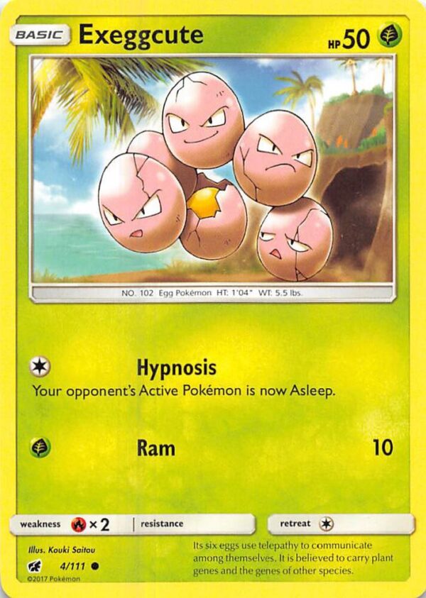 Exeggcute 4/111 Normal SM – Crimson Invasion