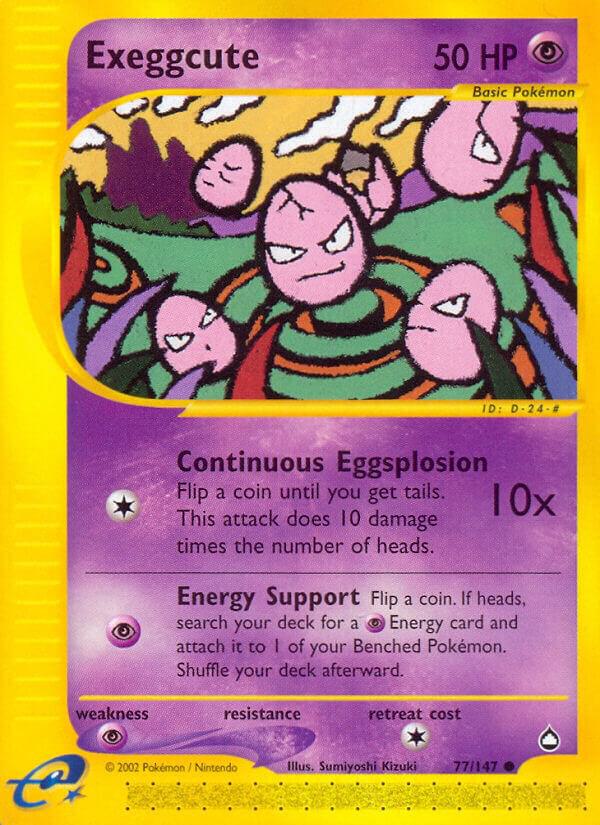 Exeggcute (77) 077/147 Reverse Holofoil Aquapolis