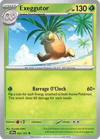 Exeggutor | 003/191 | Reverse Holofoil | SV08: Surging Sparks