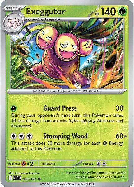 Exeggutor 005/132 Normal ME01: Mega Evolution Exeggutor 005/132 Normal ME01: Mega Evolution