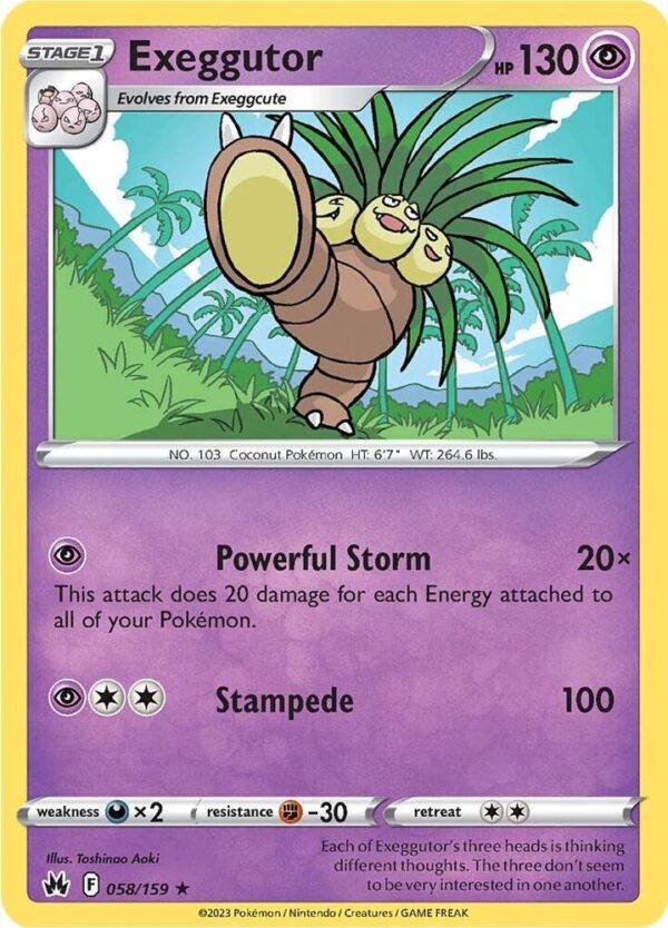 Exeggutor 058/159 Normal Crown Zenith