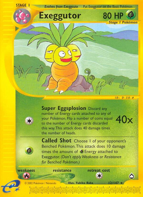 Exeggutor (12) 012/147 Reverse Holofoil Aquapolis