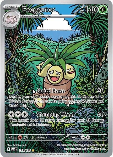 Exeggutor 135/132 Holofoil ME01: Mega Evolution Exeggutor 135/132 Holofoil ME01: Mega Evolution