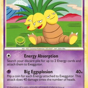 Exeggutor 18/123 Normal HeartGold SoulSilver Exeggutor 18/123 Normal HeartGold SoulSilver